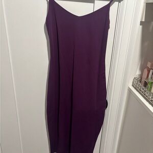 Aritzia Midi Dress in Rich Purple